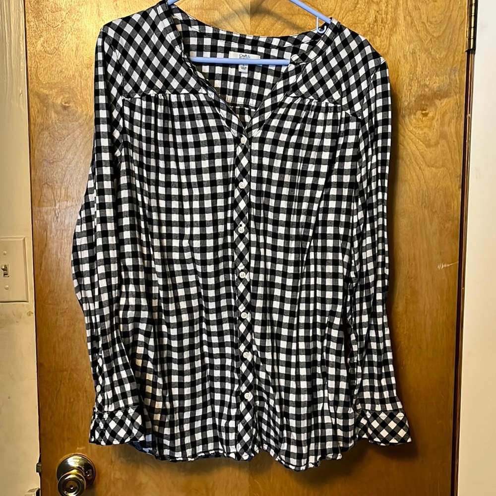 Not your dad’s black/white flannel shirt
